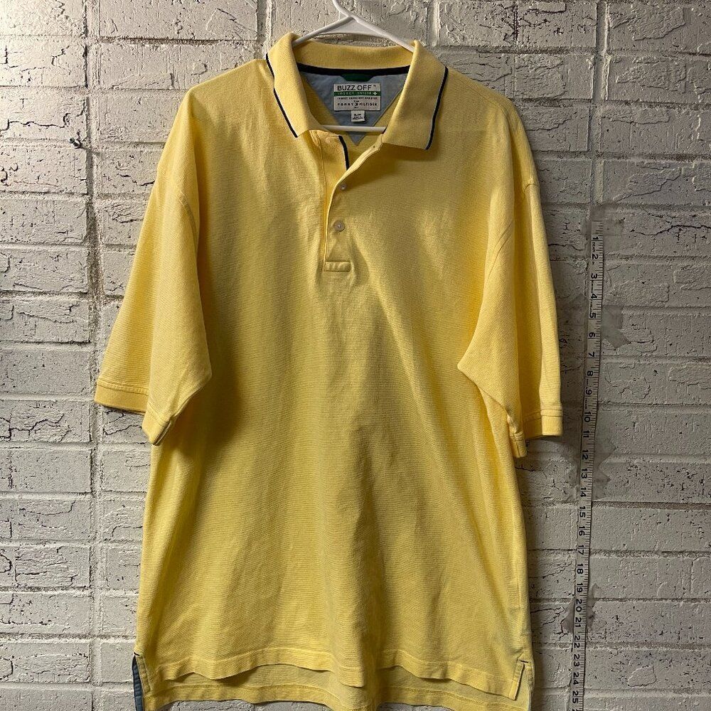 Tommy Hilfiger Buzz Off Polo Shirt with Buzz Off Insect Repellent 100% Cotton XL